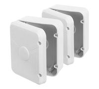 UKCOCO Scatola di Giunzione Quadrata per Telecamere a Cupola 2 Pezzi, Custodia Bianca per Gestione Cavi e Organizzatore Filo, Resistente a Polvere e Umidità, per Montaggio su Soffitto