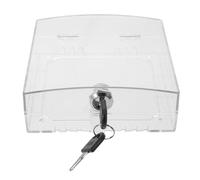 UKCOCO Scatola di Sicurezza per Termostato a Parete in Acrilico Trasparente con Serratura e Chiave Coperchio Ventilato per Protezione Termoconvettore Copertura Blocco Temperatura per