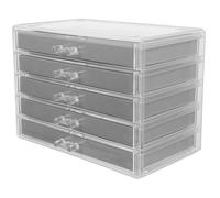 UKCOCO Scatola Espositiva Acrilica Per Collezione Rocce Scomparti Organizer Multiplo Per Rock Storage e Vetrinetta Collezionismo Con Interno Protettivo Per Minerali e Gioielli