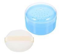 UKCOCO Scatola Porta Talco Design Semplice Portatile per Ragazzo Ragazza con Piumino in Plastica e Cotone, Applicazione Facile una Mano per Uso Quotidiano Domestico