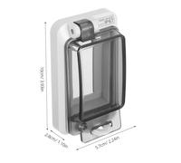 UKCOCO Scatola Protezione Interruttore con Copertura Trasparente per Elettrici Esterni Custodia Resistente per Industriali e Parcheggi