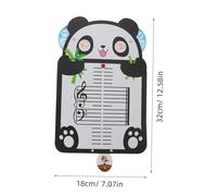 UKCOCO Scheda Didattica Musica con Design Panda Carte Ritmiche per Teoria Musicale Pratica Ritmo e Riconoscimento Note per Principianti Pianoforte
