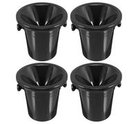 UKCOCO Secchiello Occidentale Nero in Plastica Doppie Orecchie per Forma 4 Previene Schizzi di per Enoteche e
