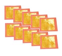 UKCOCO Set 10 Fogli Lamina d'oro 24K per Decorazioni Artigianali Feste e Pittura Lamina Multifunzionale per Arredamento Fai da Te