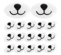 UKCOCO Set 100 Pezzi Naso di Sicurezza per Animali di Peluche in Stoffa 16X25Mm Accessori per Bambole Fai da Te Bocca Orso Cartone Animato per Creazioni Amigurumi e Pupazzi Peluche