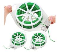 UKCOCO Set 2 Cinghie di Fissaggio a Vite per Piante Rampicanti con Taglierino, Legaccio per Alberi e Fascette Fermacavi Flessibili e Resistenti per Giardinaggio e Supporto Piante in Esterno