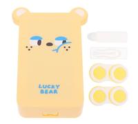 UKCOCO Set 2 Custodie per Lenti a Contatto Portatili Protezione Antipolvere, Piccole Scatole Organizer per Lenti a Contatto da Donna, Pratiche Custodie per Uso Quotidiano e Viaggi