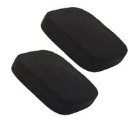 UKCOCO Set 2 Pezzi Spugne per Viso in Carbone di Bambù Nero, Pulizia Delicata della Pelle Spugna in Pva Spesso, Scatola per Conservazione