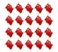 UKCOCO Set 20 Pezzi Spilla Distintivo in Lega Bandiera Rossa e Stella a Cinque Punte, Leggero e Compatto, Design Raffinato per Eventi a Tema e Ogni Occasione