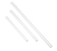 UKCOCO Set 3 Righelli Trasparenti 15-20-30 Cm Strumento di Misura e Disegno Professionale per Scuola, Architettura e Ingegneria, Righello Dritto Multifunzionale per Studenti e Designer