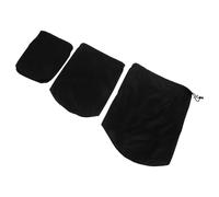 UKCOCO Set 3 Sacchetti Portaoggetti per Trekking Impermeabili in Nylon Nero Coulisse, Resistenti allo Strappo e Compressione Efficiente, per Campeggio