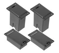 UKCOCO Set 4 Custodie Per Batteria Da 9 v Per Chitarra e Basso, Scatola Portabatteria Resistente in Plastica, Ricambio Leggero e Durevole Per Pickup, Accessori Professionali Per Musicisti