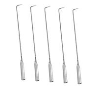 UKCOCO Set 5 Pezzi Attrezzi per Braciere in Acciaio, Ganci Antincendio per Barbecue e Caminetti, Accessori per Esterno e Campeggio, Strumenti Multifunzionali per Gestione Sicura