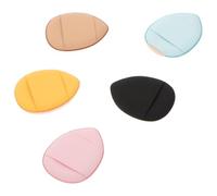UKCOCO Set 5 Pezzi Puff per Cipria Mini a Dita in Poliuretano Idrofilo Cinturino, per Make-up a Polvere Leggera e Blush, per Uso Cosmetico Quotidiano Colore Casuale