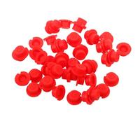 UKCOCO Set 50 Pezzi Copritasti in Silicone Rosso, Cappucci per Pulsanti Telecomando Antiscivolo 1,4x0,7 Cm, Sostituzione Bottoni Telecomando Tv e Dispositivi Elettronici, Protezione