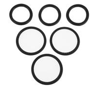 UKCOCO Set 6 Pezzi Membrana per Stetoscopio con Anelli di Montaggio Antichill in Pe, Kit Accessori di Ricambio per Riparazione Fonendoscopio Medico, Adatto per Uso Clinico e Ospedaliero
