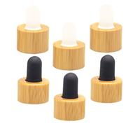 UKCOCO Set 6 Pezzi Tappo Contagocce Per Olio Essenziale, Coperchio Contagocce Per Flacone Senza Tubo, Chiusura Ermetica Resistente Per Aromaterapia e Fai Da Te