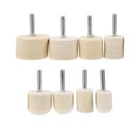 UKCOCO Set 8 Pz Tampone Lucidatura Unghie in Feltro di Lana, Kit Ruote Lucidanti per Manicure Professionale Varie Misure, Accessori per Levigatura e Finitura Unghie