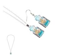 UKCOCO Set Collana e Orecchini Bottiglia dei Sogni Donna 1