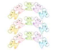 UKCOCO Set da 15 Statuette di Elefanti in Resina Luminose al Buio Mini Ornamenti Decorativi per Casa e Cameretta Accessori Paesaggistici per Scrivania e Casa delle Bambole