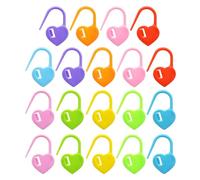 UKCOCO Set da 30 Segnapunti Fai da Te Trasparenti per Maglia e Uncinetto, Anelli di Cucitura Compatti in Plastica Anti-sgancio per Lavori a Maglia e Artigianato, Accessori Pratici