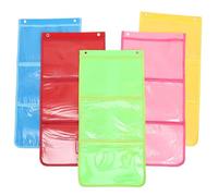 UKCOCO Set da 5 Borse Sospese Multifunzione per Pittura A4 Trasparenti, Organizer per Disegni, Borsa Espositiva per Quadri da Appendere in Aula o Casa, Salvaspazio e Protezione