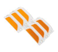 UKCOCO Set da 6 Marcatori Riflettenti Rettangolari in Acrilico per Segnaletica Vialetto Catarifrangenti Stradali ad Alta Visibilità per Sicurezza Stradale e Dosso Vialetto