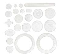 UKCOCO Set da Disegno 22 Pezzi Righello Curvo Trasparente, Kit di Pittura Ingranaggi ad Incastro, Strumenti Creativi per Arte e Design Educativo