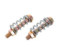 UKCOCO Set di 2 bulloni a molla per scarico, M10 x 1,5, con dado in acciaio