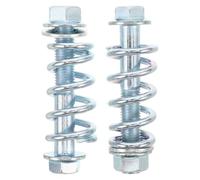 UKCOCO Set di 2 bulloni a molla per scarico, M10 x 1,5, con dado in acciaio