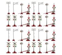 UKCOCO Set di 32 luci di segnalazione per modellismo ferroviario, ideale | Modelli di segnali stradali per tavolo di sabbia, modelli di semafori per casa delle bambole, migliorano il realismo degli