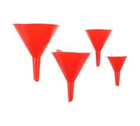 UKCOCO Set di 4 Imbuti per Olio in Plastica per Auto a Bocca Larga, Imbuto Riempimento Olio per Automobili e Motociclette, Resistente All’olio e Portatile per Manutenzione Veicoli