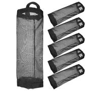 UKCOCO Set di 6 porta sacchetti di plastica in rete da appendere, | Dispenser per sacchetti della spesa da parete, migliore circolazione dell'aria e assenza di odori, organizer