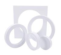 UKCOCO Set Elevata Capacità di Carico di Puntelli Geometrici a Cubo in Schiuma Eva Bianca Resistente All'acqua per Fotografia Prodotto per Sfondi Fotografici e Still Life
