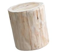 UKCOCO Sgabello Tondo per Ceppo d'Albero Piccolo Bambino che Fa i Primi Passi Sgabello in Legno Naturale Comodino Piccolo per Poggiapiedi