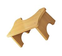 UKCOCO Sgabello Wc in Legno Stabile e Resistente per Bagno, Sgabellino da Bagno per Ragazzo Ragazza Fondo Antiscivolo