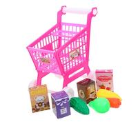UKCOCO Simulazione Supermercato Mini Trolley Rosa per Giochi Ruolo e Sviluppo Manuale