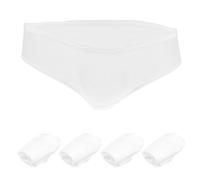 UKCOCO Slip Usa e Getta Uomo 5 Pezzi Lavorato a Maglia Traspirante Elasticizzato per Viaggi e Spa Taglia Xxl Bianco Monouso Mutande Comode per Attività All'aperto