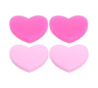 UKCOCO Smorzatori di Vibrazioni a Forma di Cuore per Racchetta da Tennis in Silicone, Set da 4 Pezzi Colorati, Accessori Antivibranti per Protezione Polso e Comfort Durante Gioco