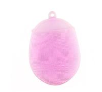 UKCOCO Spazzola per Doccia in Silicone Scrubber da Bagno Pulizia Anti-doccia Dischetti Igienici per Viso Rosa Facile da Asciugare e Salvaspazio