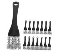 UKCOCO Spazzola per la Pulizia della Gabbia per Uccelli Manico lungo 15 Pezzi Raschietto 2 in 1 per Rimozione Escrementi Accessorio Durevole per Gabbie Pappagalli e Voliere Strumento