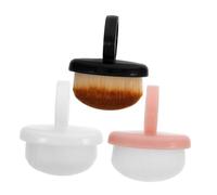 UKCOCO Spazzola Per Unghie Morbida 3 Pezzi Set Pennelli Per Onicotecnica Manico Corto Ergonomico Per Pulizia Delicata Manicure e Ricostruzione Unghie Professionale Portatile in Borsa