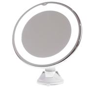 UKCOCO Specchio Stili multipli per Ingranditore 10x con Luce LED e Ventosa in Plastico e Vetro Specchio da Bagno da Tavolo Adatto per Uso Interno ed Esterno Stili multipli