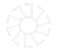 UKCOCO Spessori per Cerniere Porte Doccia in Gomma Trasparente, Guarnizioni Distanziatrici Antiscivolo per Porte in Vetro, Set da 50 Pezzi per Riparazione e Ristrutturazione Box Doccia