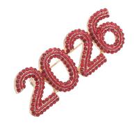 UKCOCO Spilla 2026 Strass per Donna, Spilla Carina Commemorativa Anno del Cavallo, Accessorio Elegante per Sciarpa Invernale e Regalo Capodanno Cinese