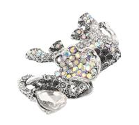 UKCOCO Spilla da Abito Formale a Forma di Elefante Strass Scintillanti Mini Spilla Decorativa per Scialli e Giacche Elegante per Cocktail Party e Occasioni Speciali