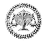 UKCOCO Spilla da Bavero Accessorio Vintage e Raffinato Bilancia della Giustizia in Lega Argento per Avvocati e Sposi in Occasioni Importanti e Tribunale