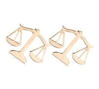 UKCOCO Spilla da Camicia in Metallo a Forma di Bilancia 2 Pezzi, Accessorio Spilla da Bavero per Uomo, Simbolo Giustizia per Abiti Professionali e Giuridici