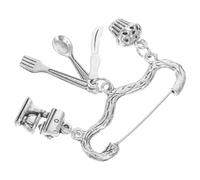 UKCOCO Spilla da Cuoco Tema Baking in Lega di Zinco Resistente Spilla Decorativa per Costume Chef e Regalo per Chi Ama Cucinare