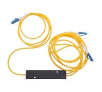 UKCOCO Splitter Ottico in Fibra Lc 1x2 PVC per Rete Ottica Indoor | Connessione Rapida Lc, Design Compatto, per Ftth, Rack Dati, Router e Uso